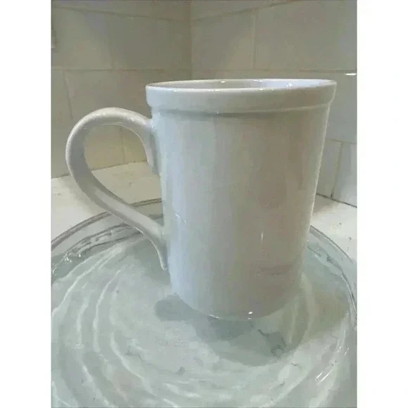 Pottery Barn Christmas Reindeer Mug Cup Hip Dancer Holiday Santa - Picture 4 of 10